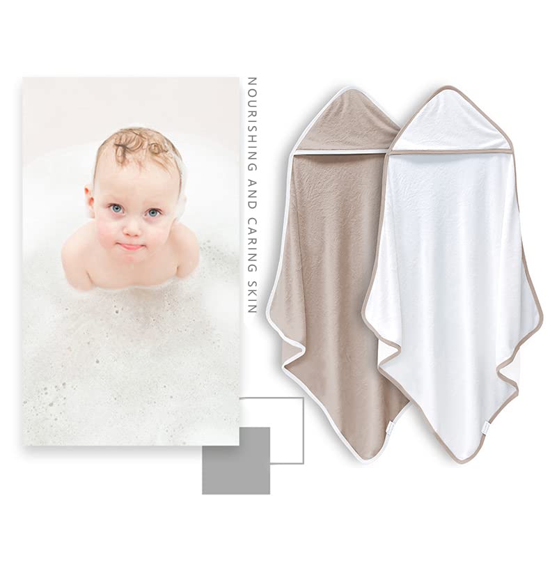 2 Pack Baby Bath Towel - Rayon Made from Bamboo