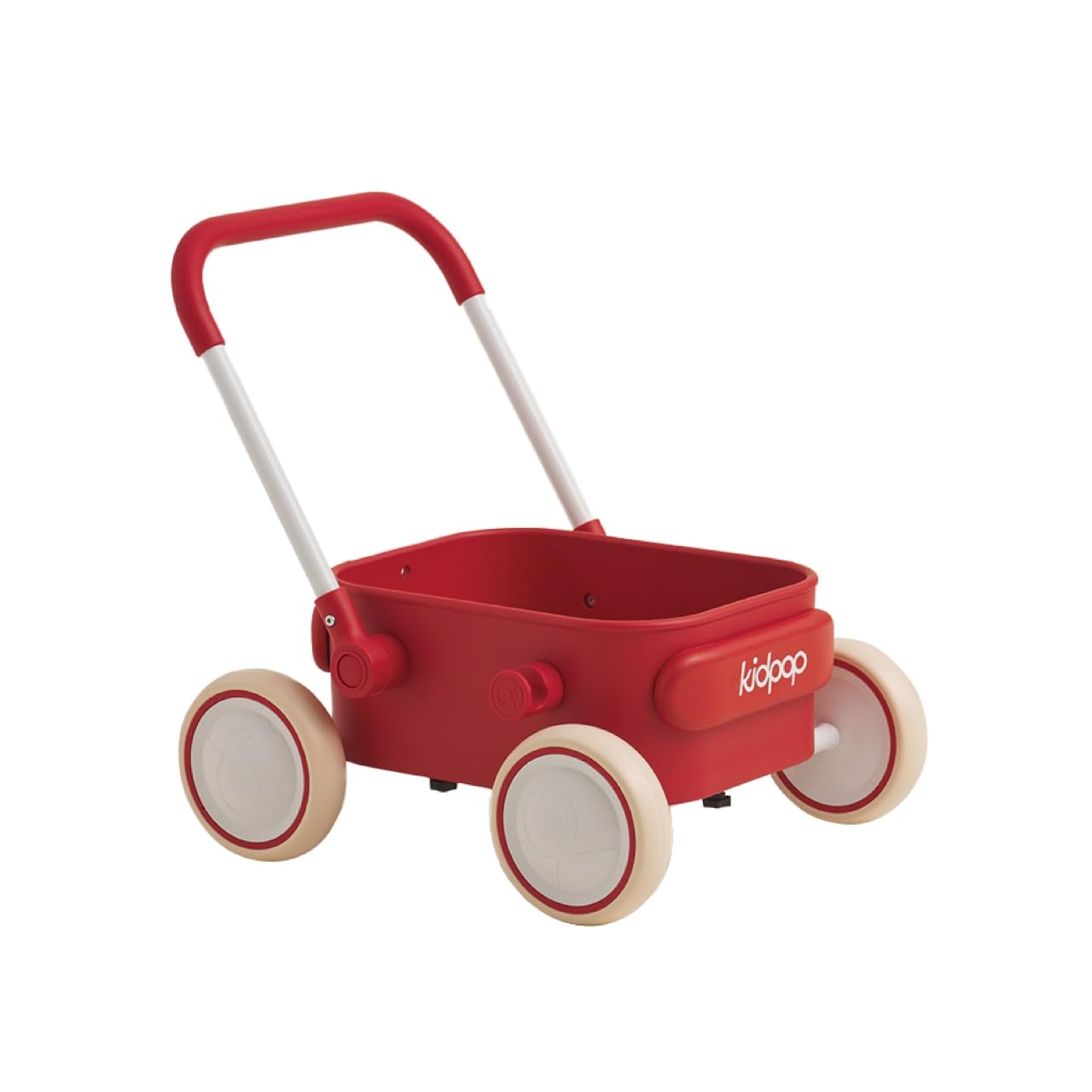 PULA Baby Push Walker with Wheels Toddler Wagon for First Learner Baby Toys 6-12 Months, 1 Year Old Birthday Gifts, Indoors and Outdoors (Black)