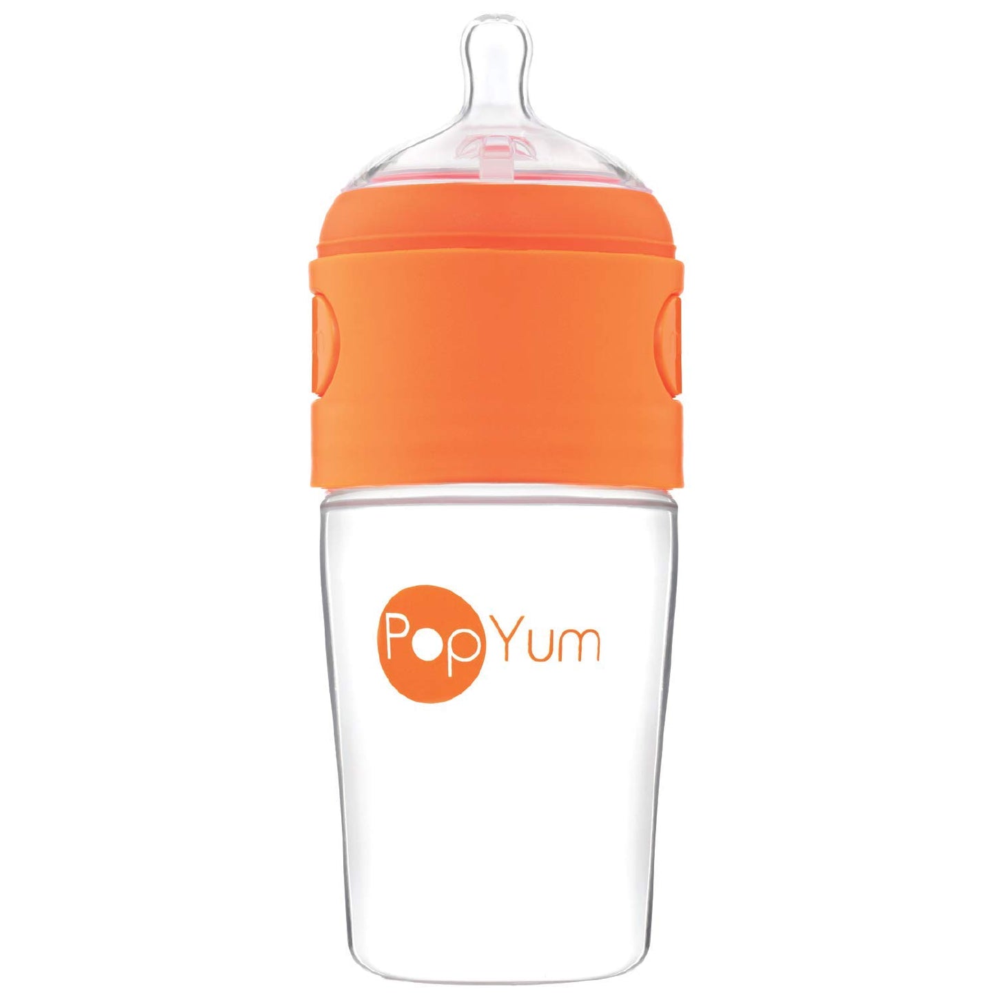 PopYum Orange Formula Making Baby Bottle Starter Set, 4-Pack