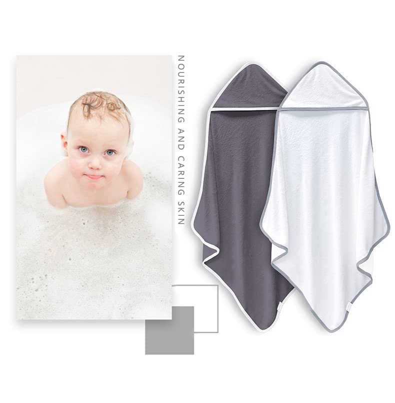 2 Pack Baby Bath Towel - Rayon Made from Bamboo