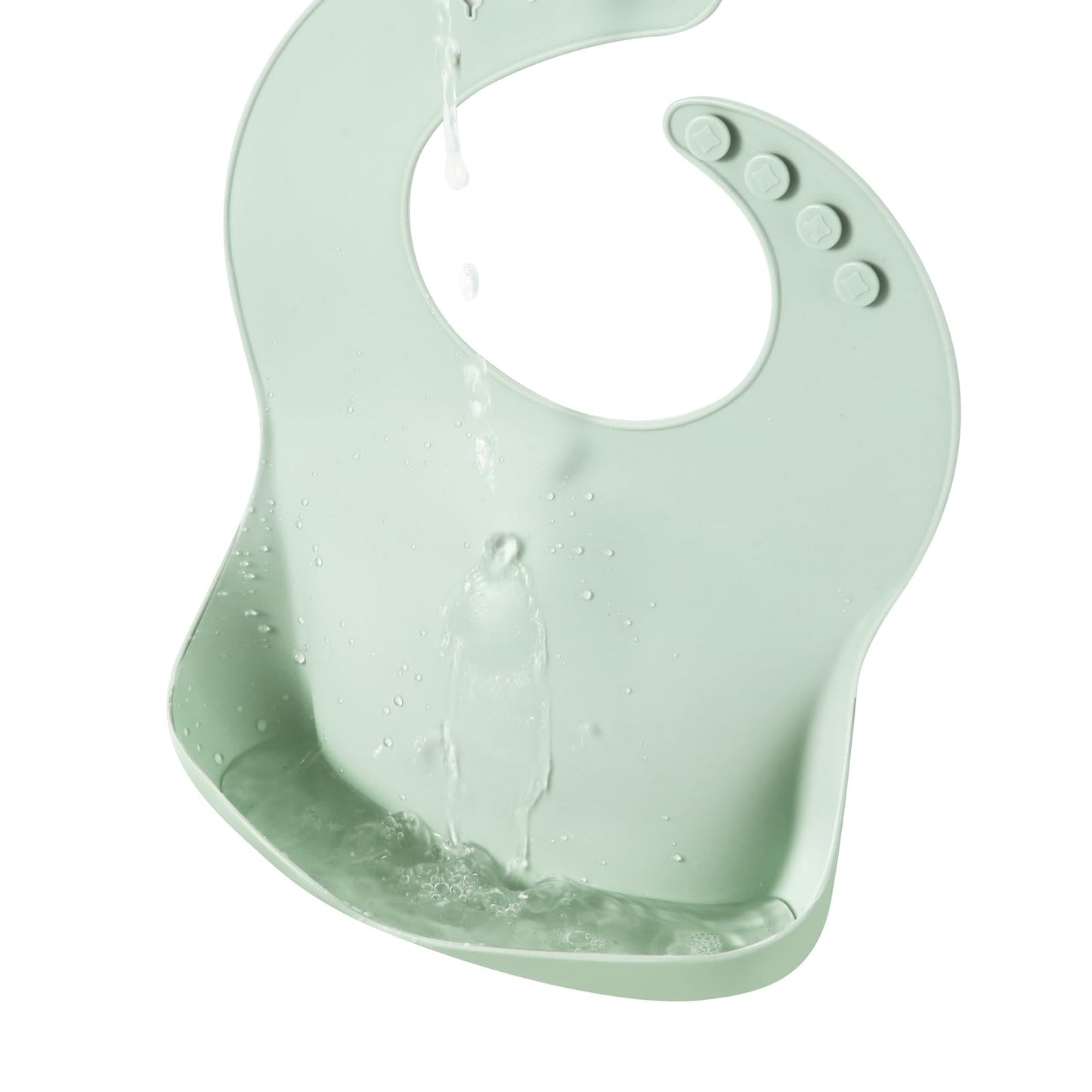 PandaEar Silicone Baby Bibs Set of 3 for Toddlers, BPA Free Waterproof Adjustable Feeding Bib with Large Pocket Food Catcher