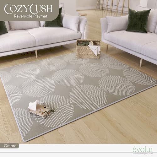 Evolur CozyCush Reversible Non-Toxic Baby Kids Playmat