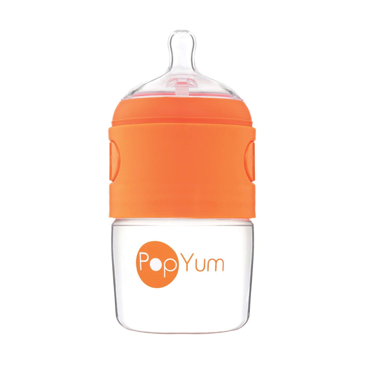 PopYum Orange Formula Making Baby Bottle Starter Set, 4-Pack