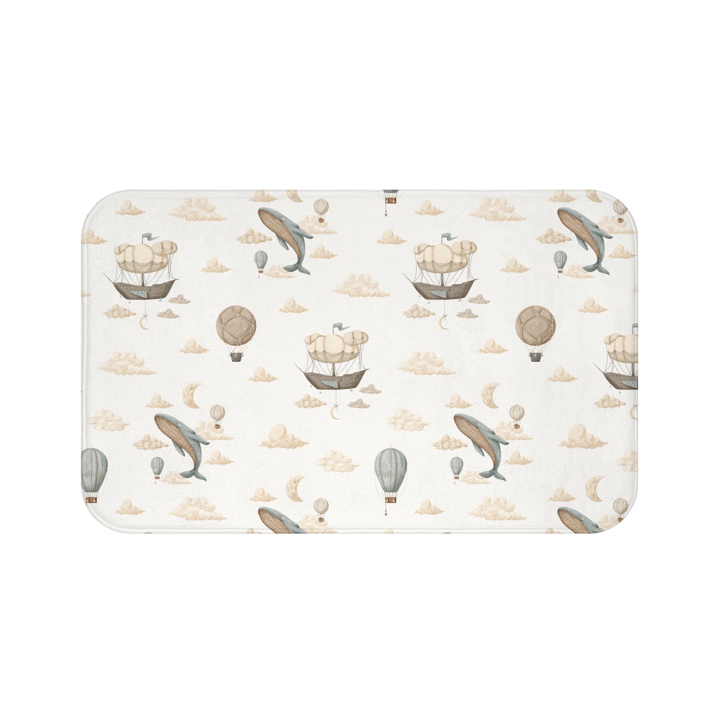 Bath Mat Balloon Ships - All The Things Baby