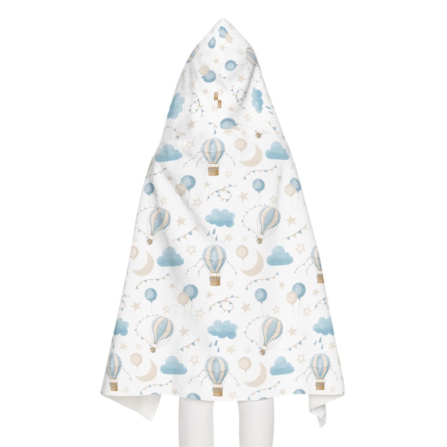 Child Hooded Towel - Blue Air Balloons