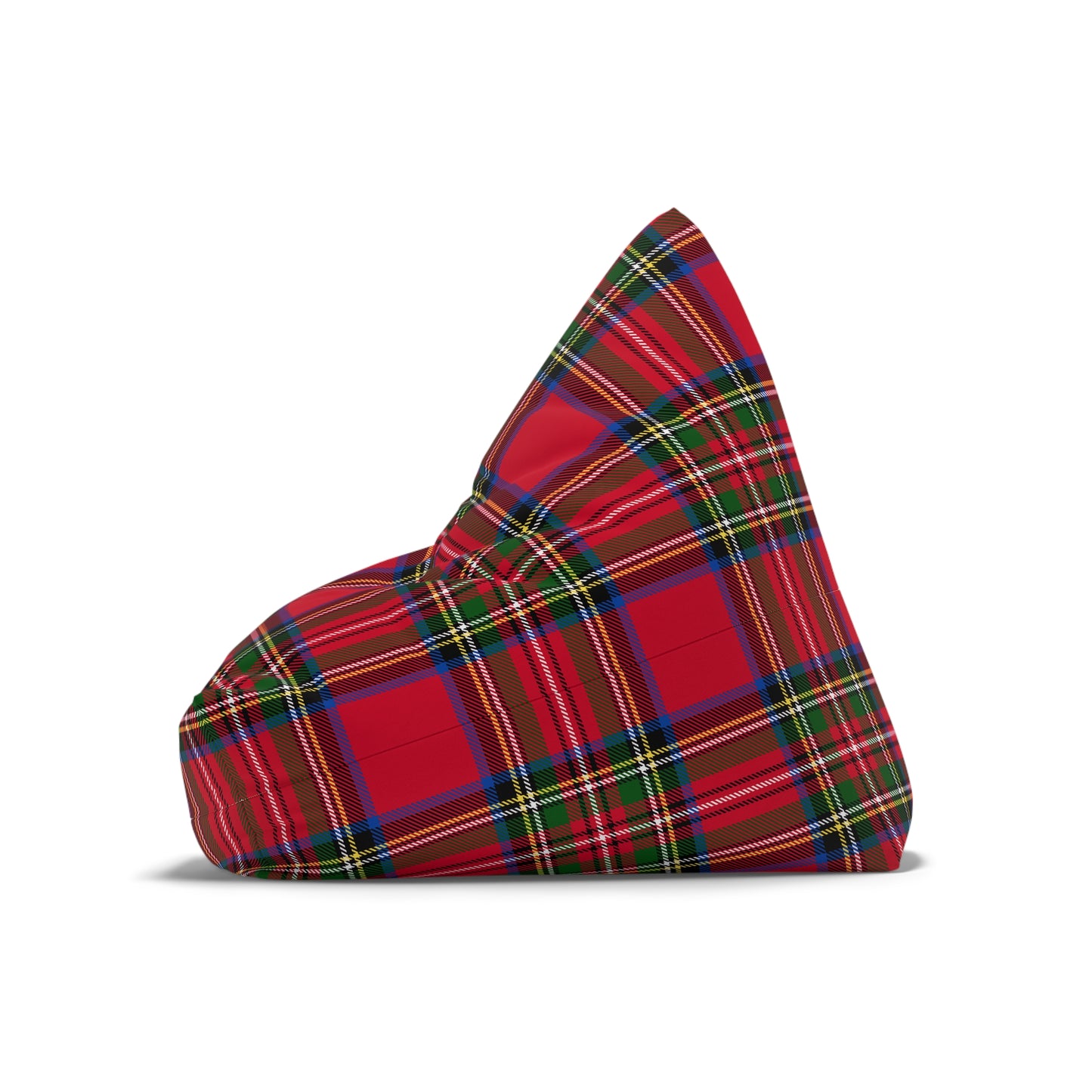 Christmas Red Tartan Plaid Bean Bag Chair Cover - All The Things Baby