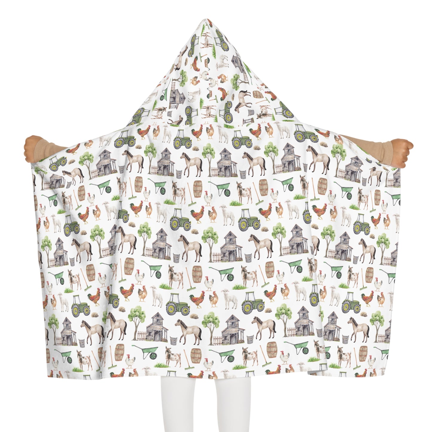 Child Hooded Towel - Farm Life