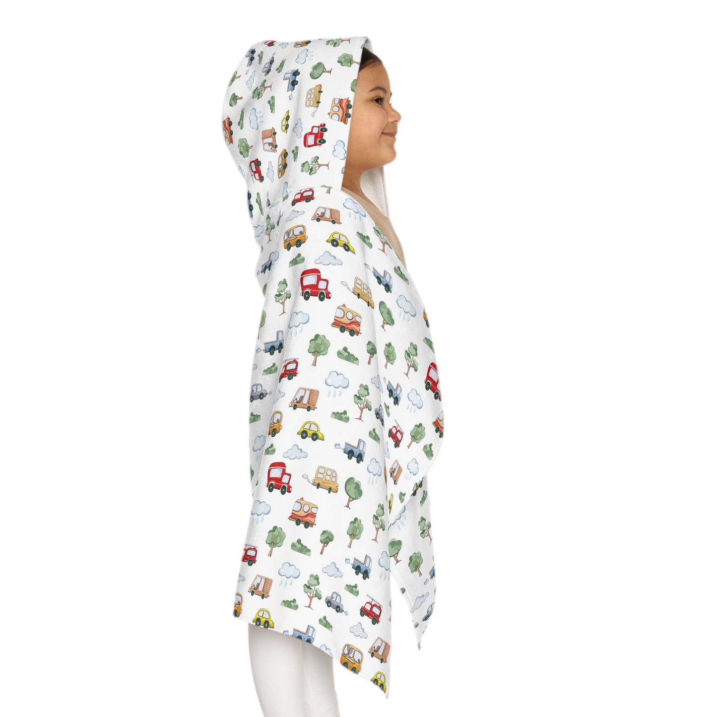 Child Hooded Towel- Cute Cars