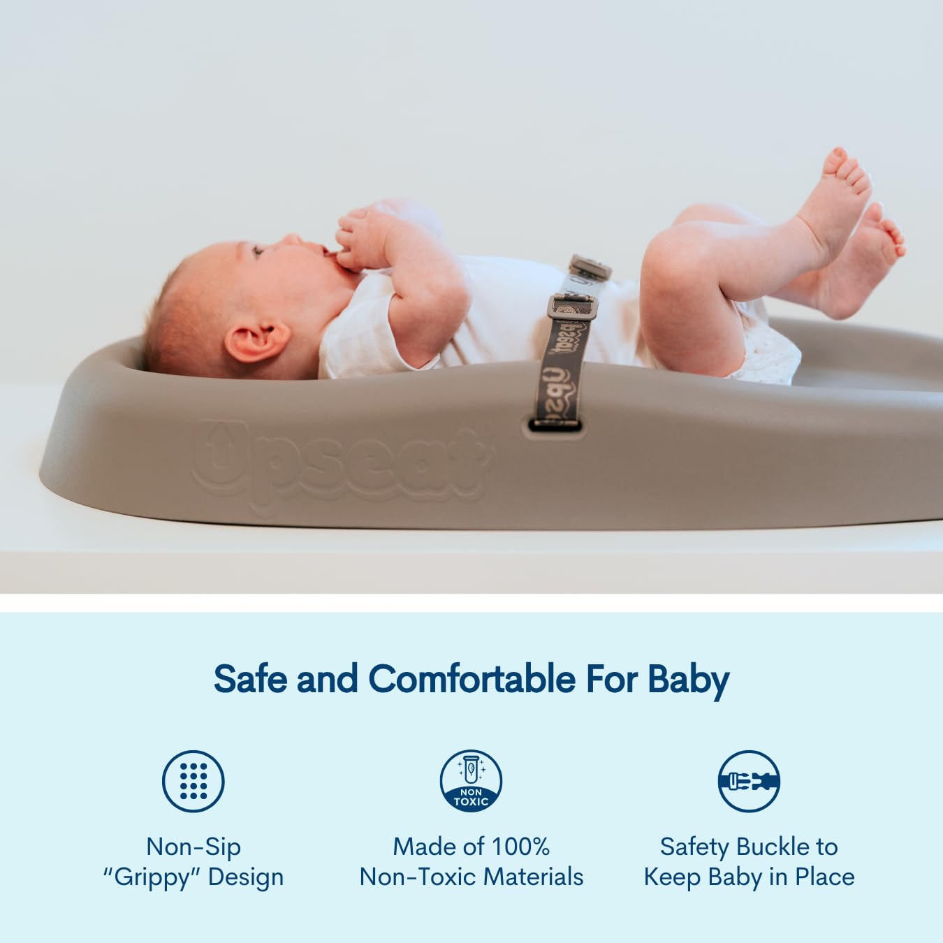 Upseat Baby Changing Pad, Non-Slip Grippy Design, Premium Cushioned Foam