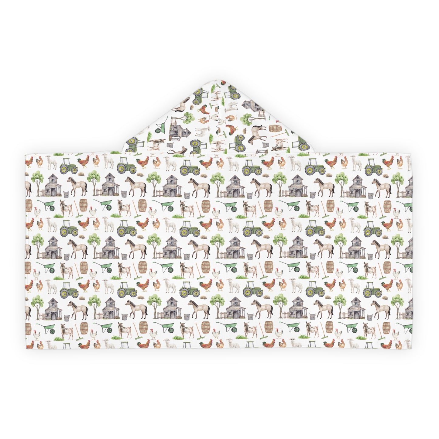 Child Hooded Towel - Farm Life