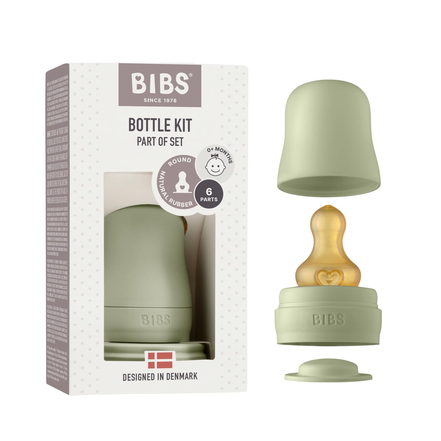 BIBS Glass Bottle 110ml | Made in Denmark