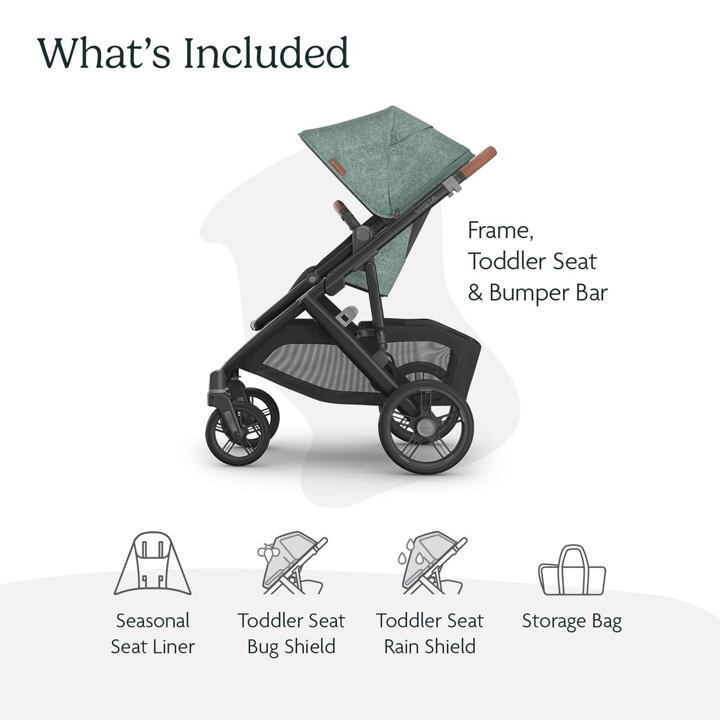 UPPAbaby Vista V3 Stroller - Full-Size Single-to-Double Stroller System