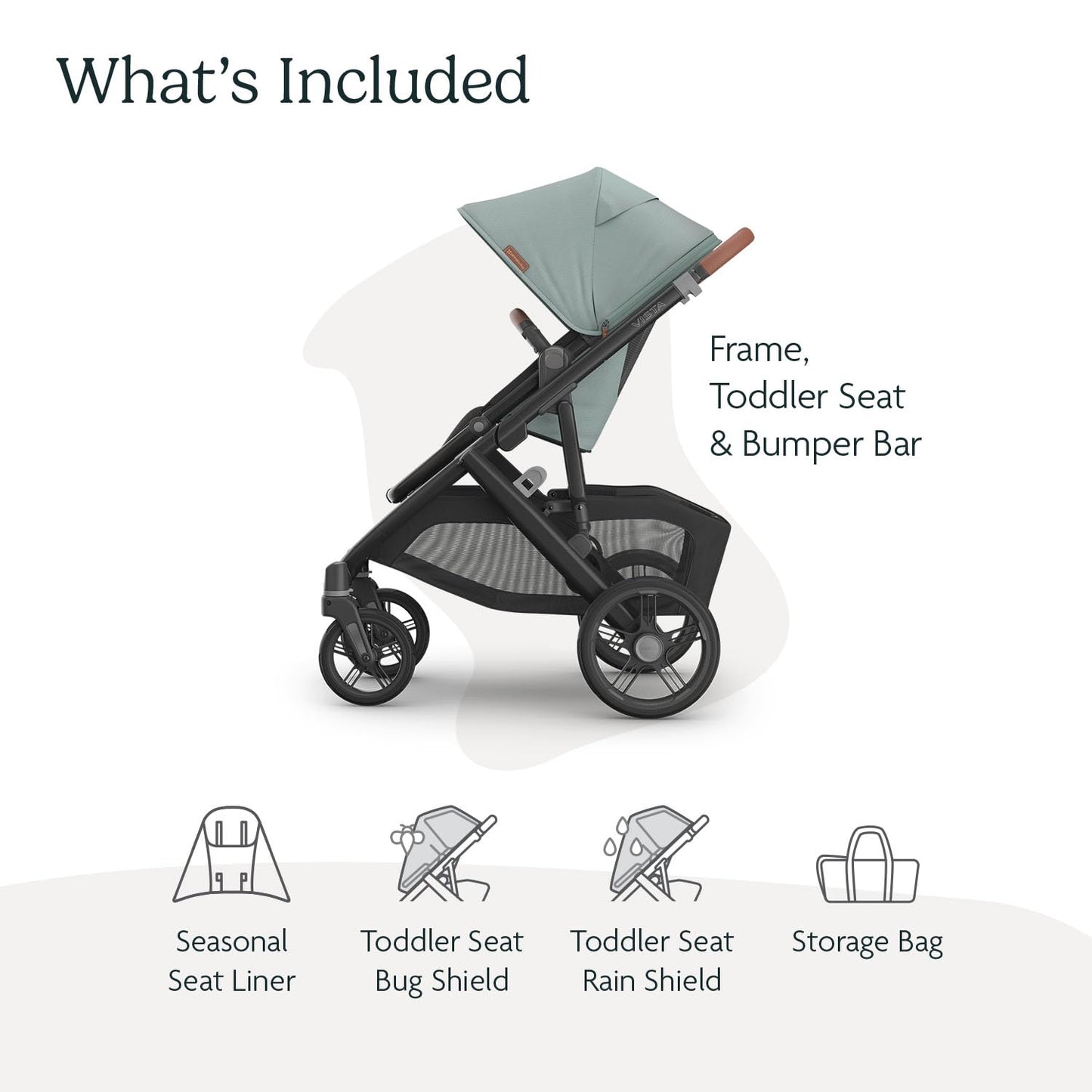 UPPAbaby Vista V3 Stroller - Full-Size Single-to-Double Stroller System