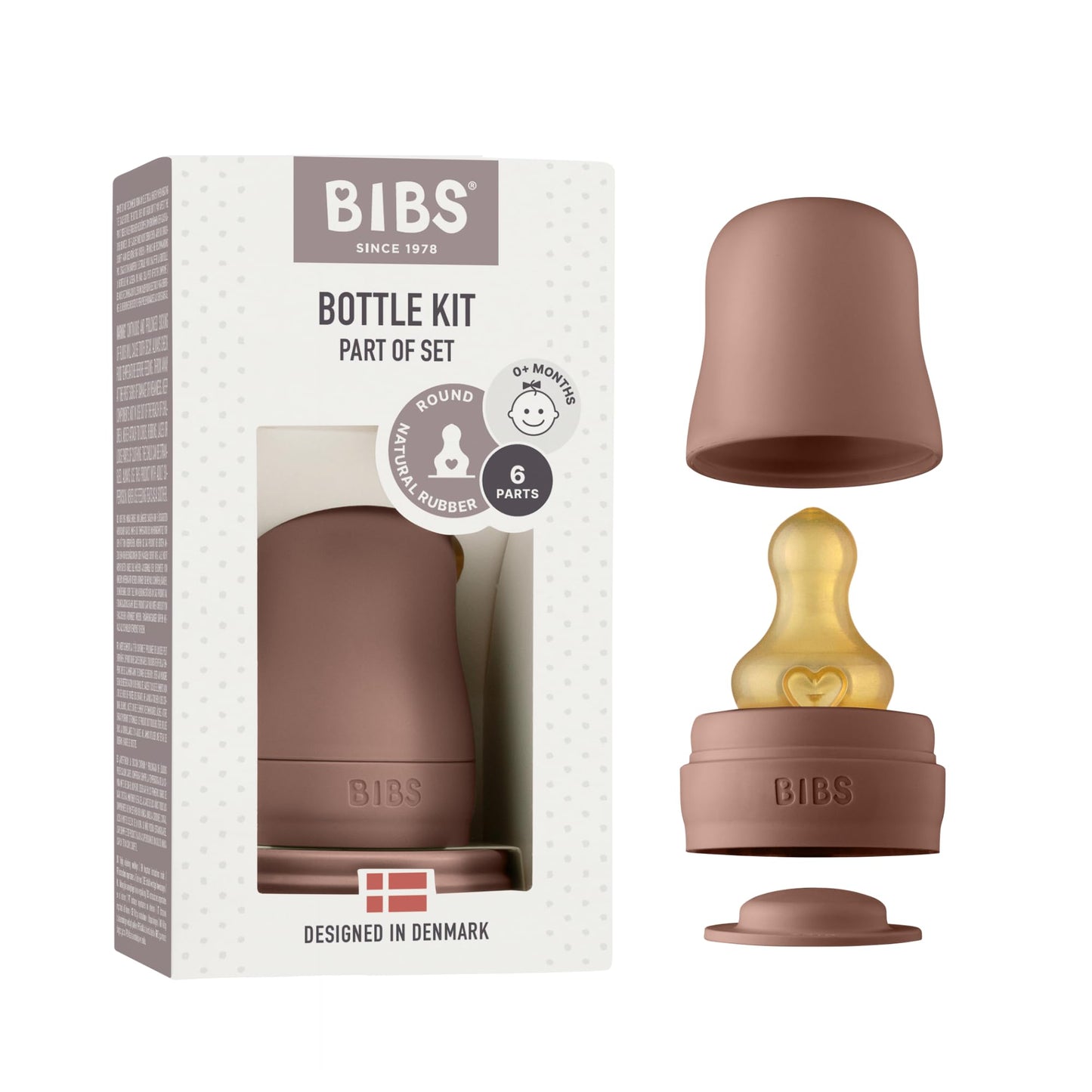 BIBS Glass Bottle 110ml | Made in Denmark