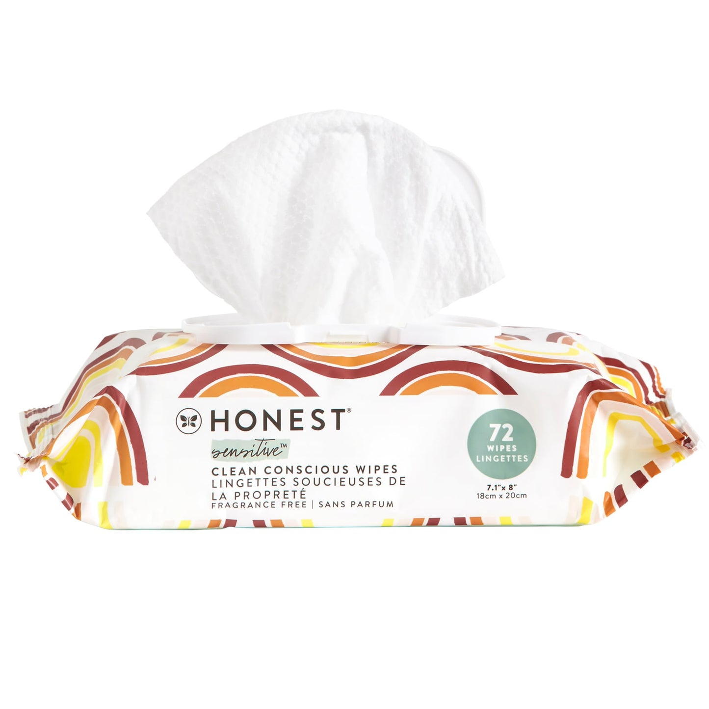 The Honest Company Clean Conscious Multi-Use Wipes | Hypoallergenic + Unscented for Sensitive Skin | Over 99% Water, Compostable, Plant Based, Baby Wipes | Pattern Play, 720 Count