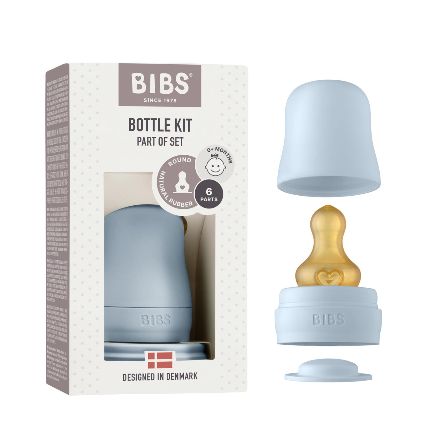 BIBS Glass Bottle 110ml | Made in Denmark