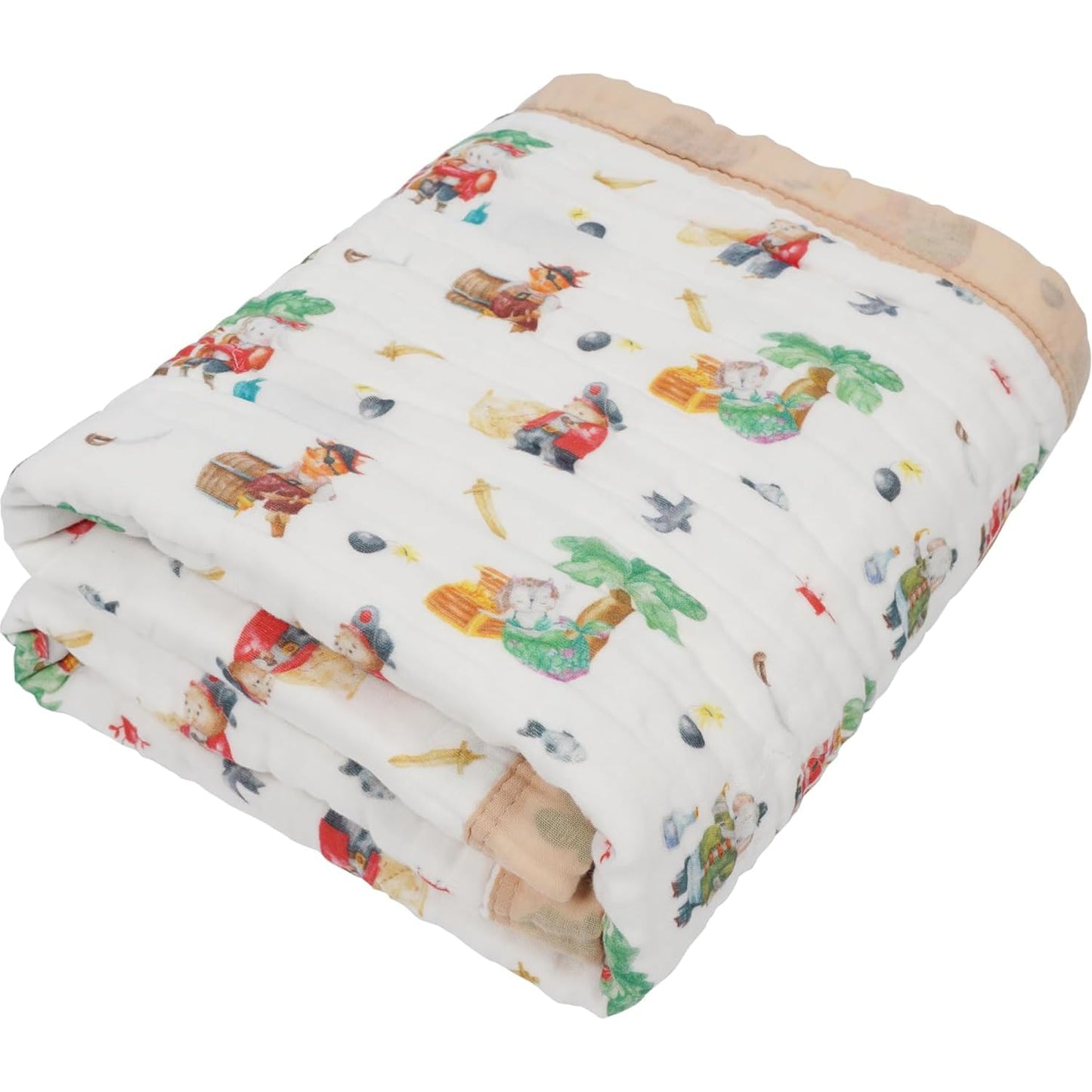 Organic Cotton Muslin Baby Blanket for Boys and Girls