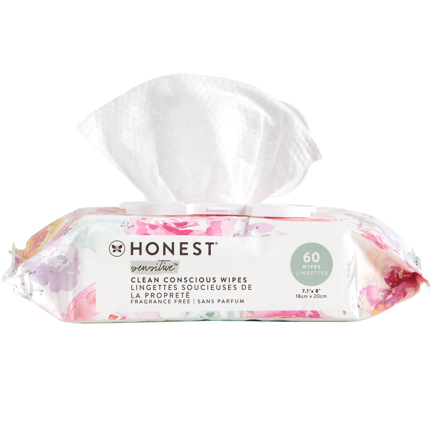 The Honest Company Clean Conscious Multi-Use Wipes | Hypoallergenic + Unscented for Sensitive Skin | Over 99% Water, Compostable, Plant Based, Baby Wipes | Pattern Play, 720 Count
