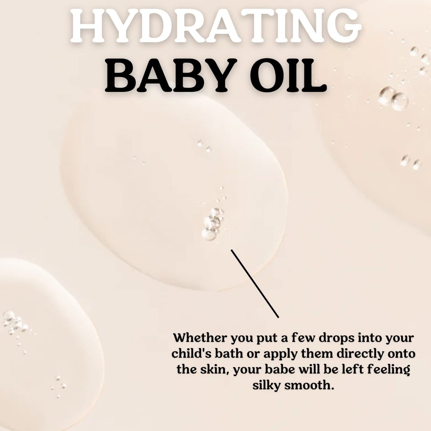 Baby Oil Calming & Soothes, Hydrates Rough and Irritated Skin | All Natural Non-Greasy Hydrating Baby Oil | Moisturize Full Body (Calming Baby Oil)