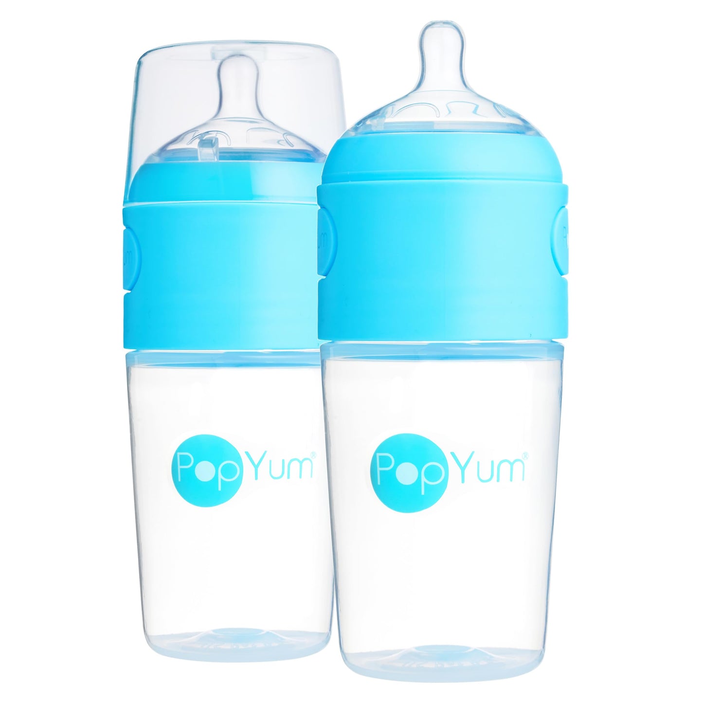 PopYum Orange Formula Making Baby Bottle Starter Set, 4-Pack