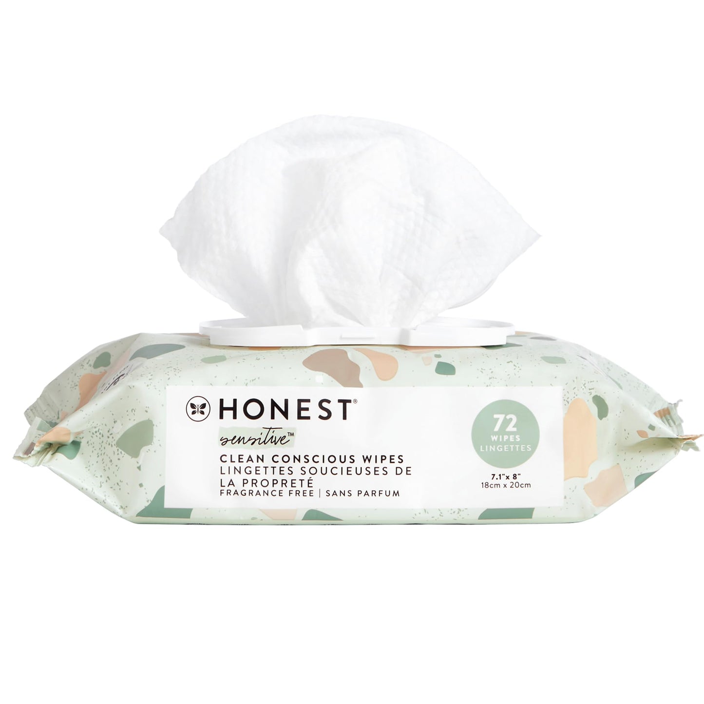 The Honest Company Clean Conscious Multi-Use Wipes | Hypoallergenic + Unscented for Sensitive Skin | Over 99% Water, Compostable, Plant Based, Baby Wipes | Pattern Play, 720 Count