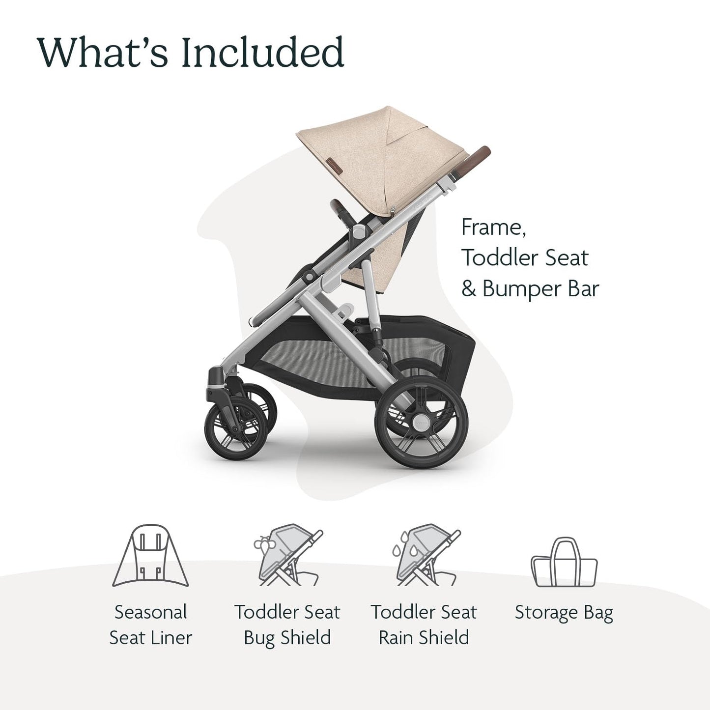 UPPAbaby Vista V3 Stroller - Full-Size Single-to-Double Stroller System