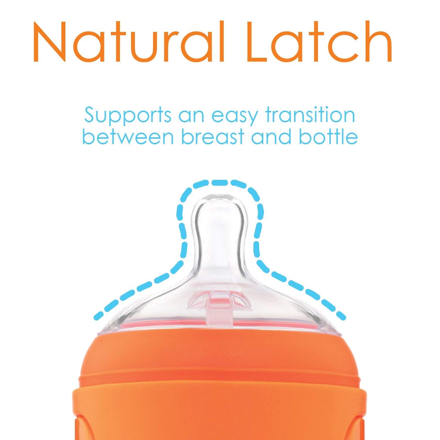PopYum Orange Formula Making Baby Bottle Starter Set, 4-Pack