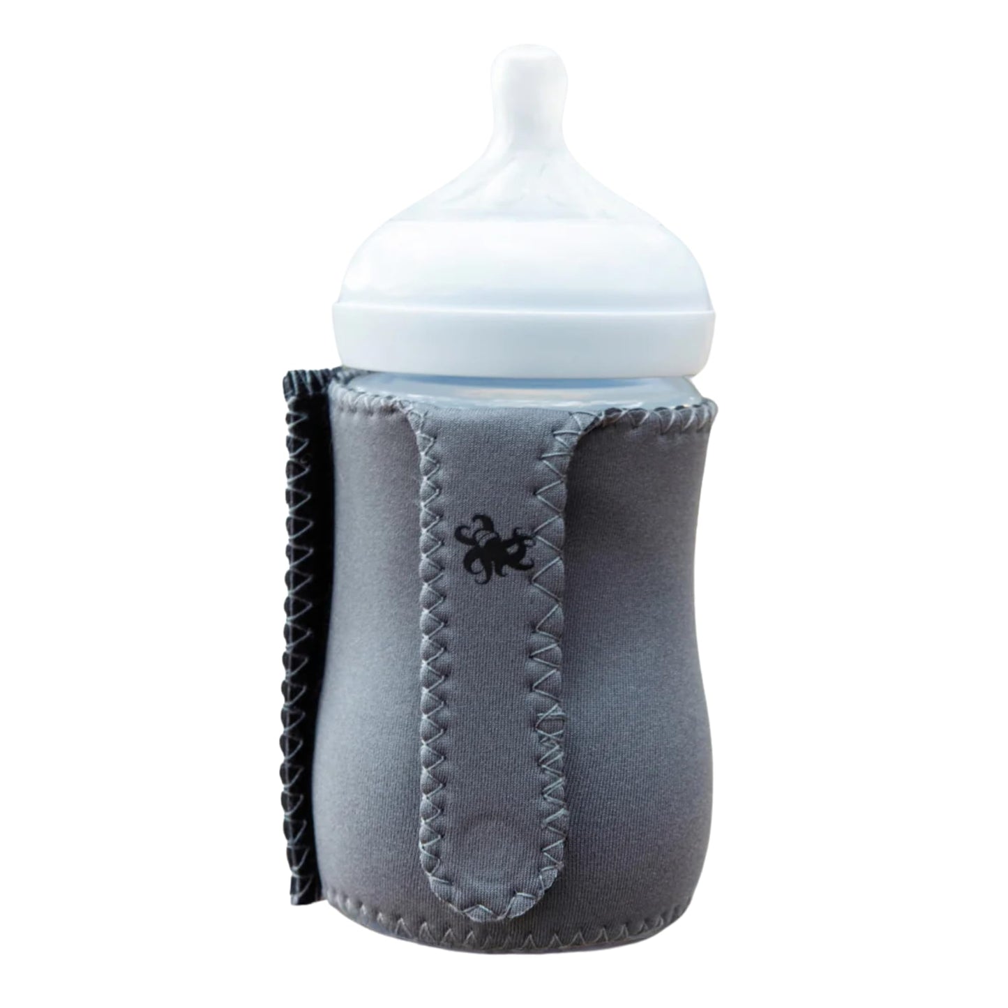 Baby Bottle Sleeve for Self-Feeding - BPA-Free, Adjustable Velcro Fit - Machine Washable