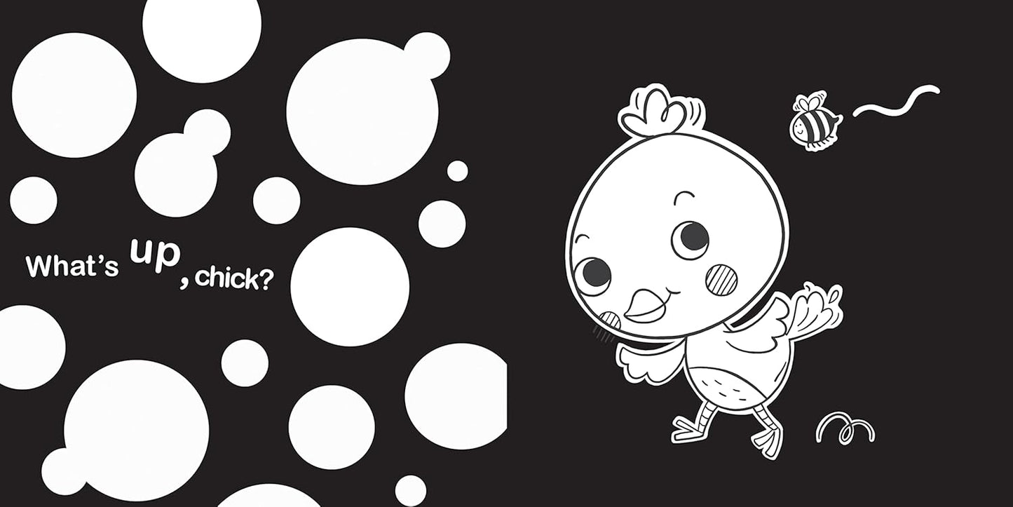 Hello, Baby Animals: A Black-and-White Board Book for Babies Visual Development (High-Contrast Books)
