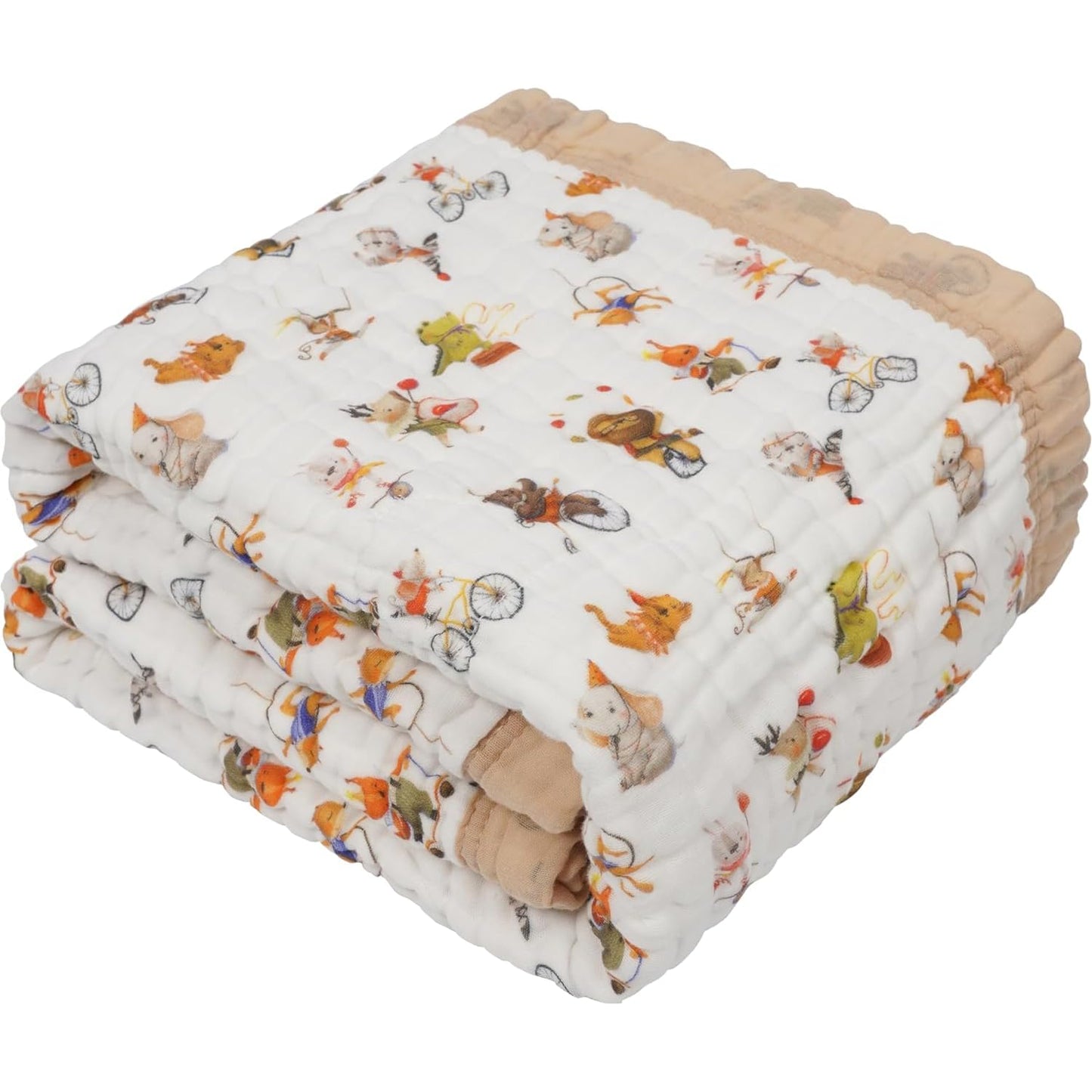 Organic Cotton Muslin Baby Blanket for Boys and Girls