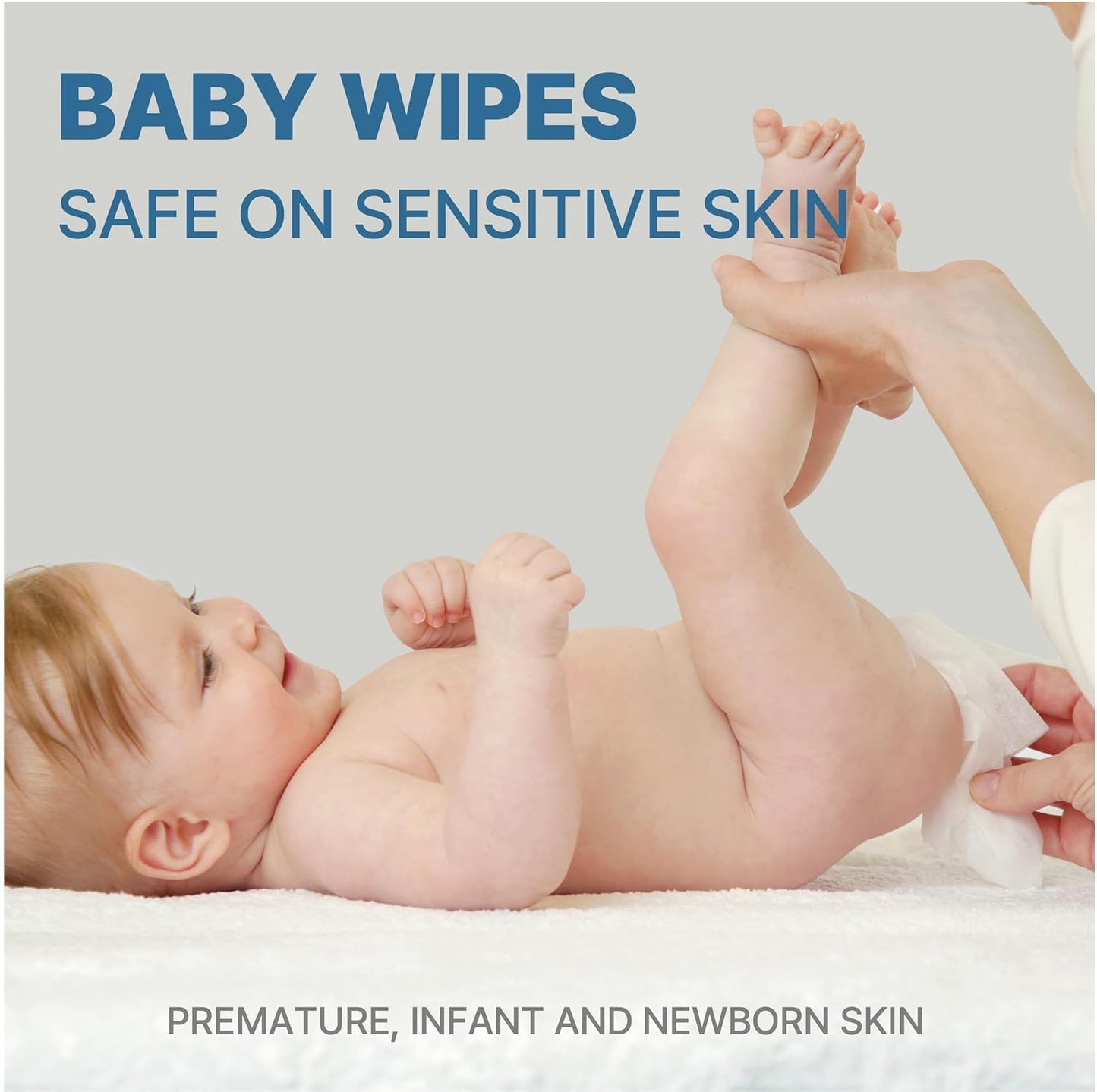 BEBESUP- Korea’s #1 Signature Baby Wipes - Hypoallergenic Water-based Unscented Alcohol-Free Ultra-Thick Super Seed Extracts Organic Plant-Based for sensitive skin Flip-Top 560 Count (8 Packs)