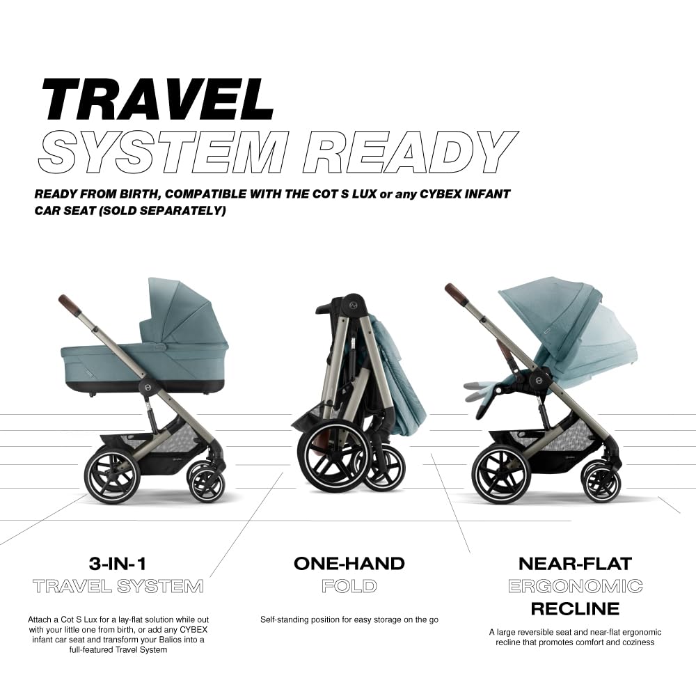 Cybex Balios S Lux Toddler and Baby Stroller with Reversible Seat