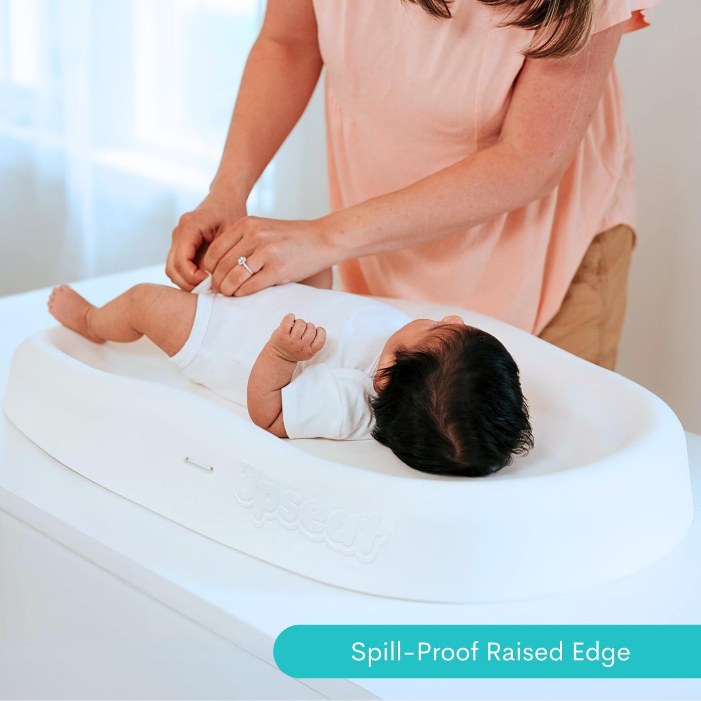 Upseat Baby Changing Pad, Non-Slip Grippy Design, Premium Cushioned Foam