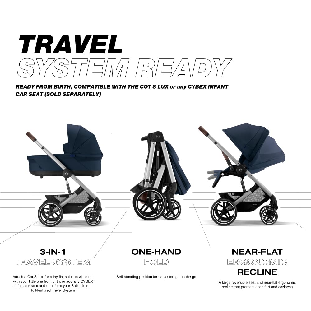 Cybex Balios S Lux Toddler and Baby Stroller with Reversible Seat
