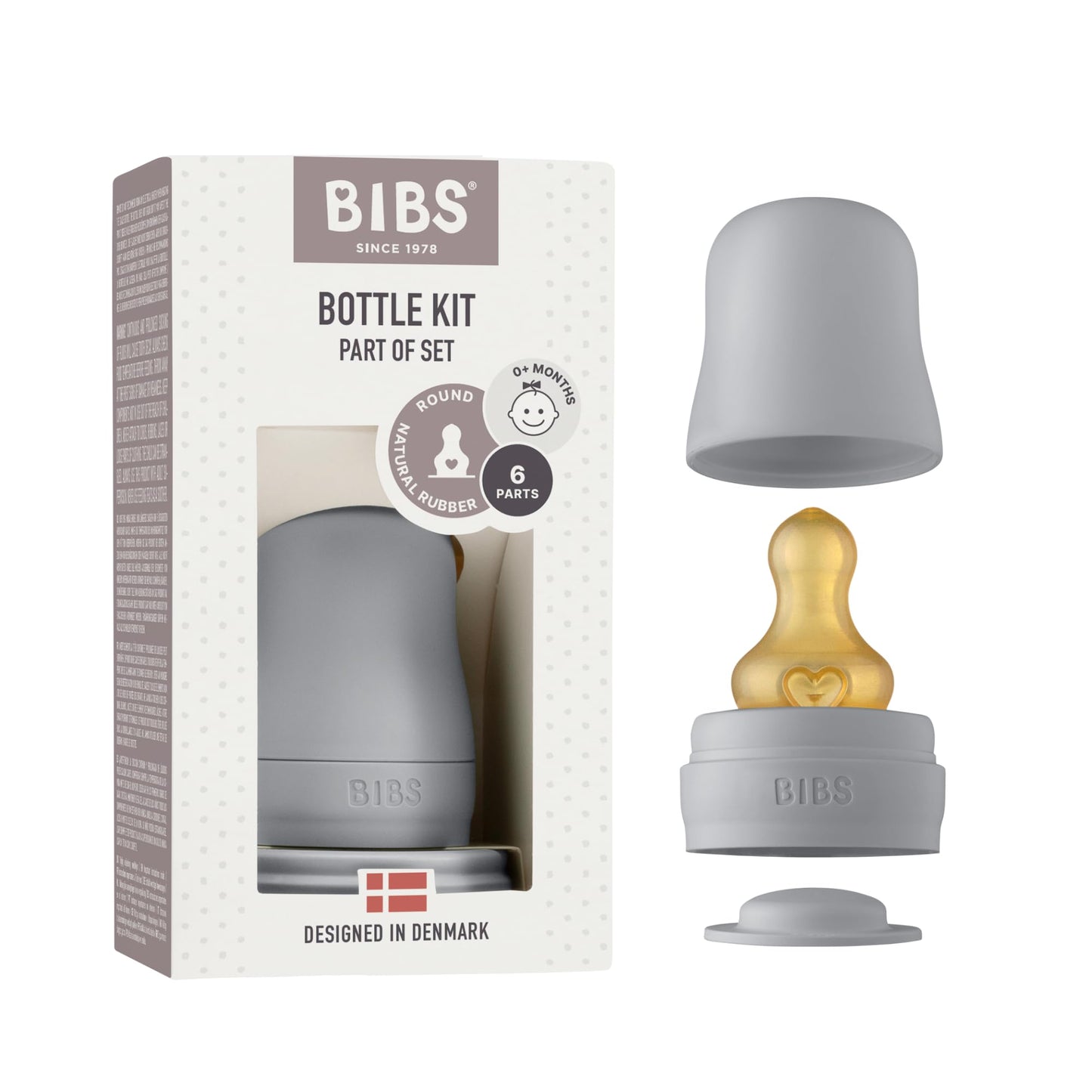 BIBS Glass Bottle 110ml | Made in Denmark