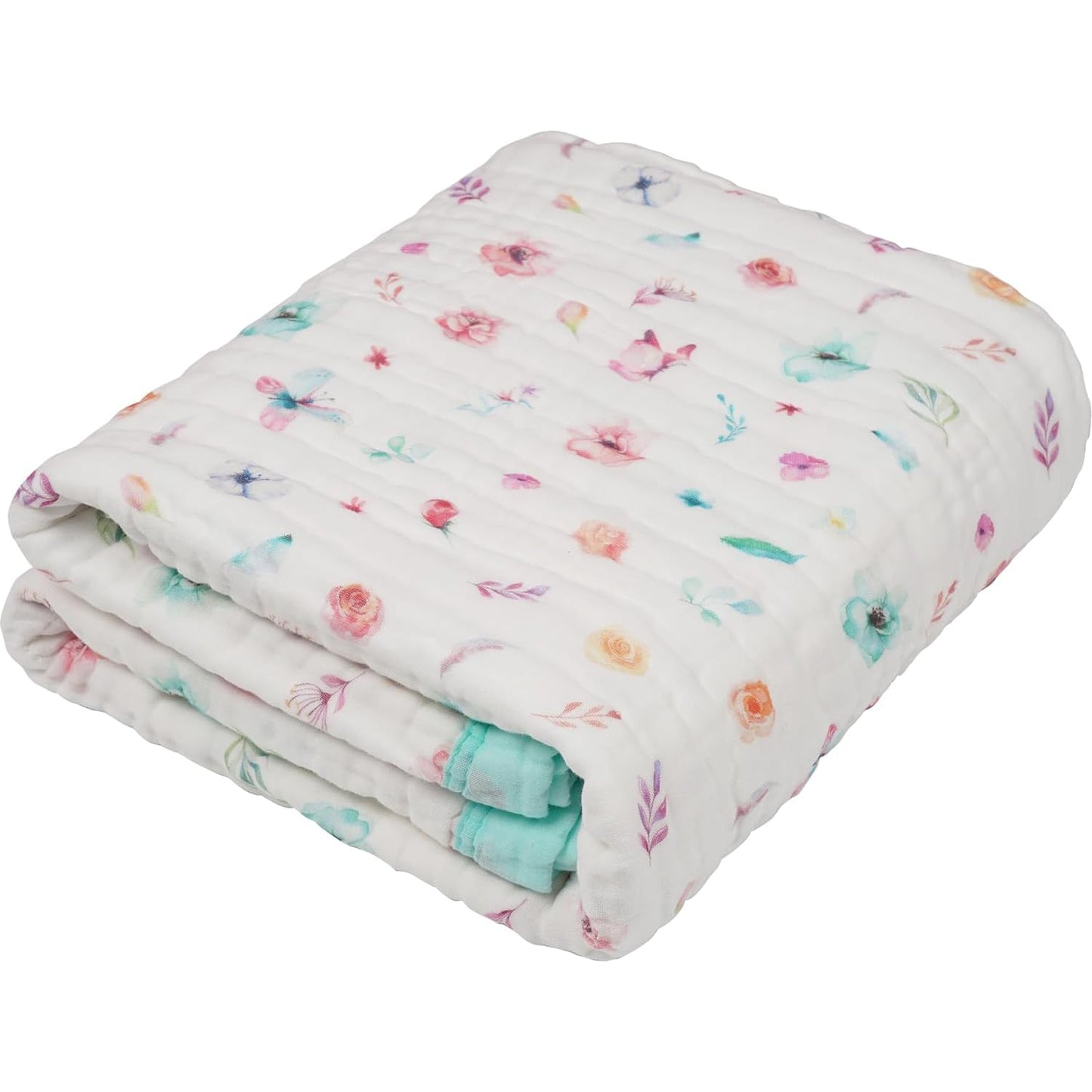 Organic Cotton Muslin Baby Blanket for Boys and Girls