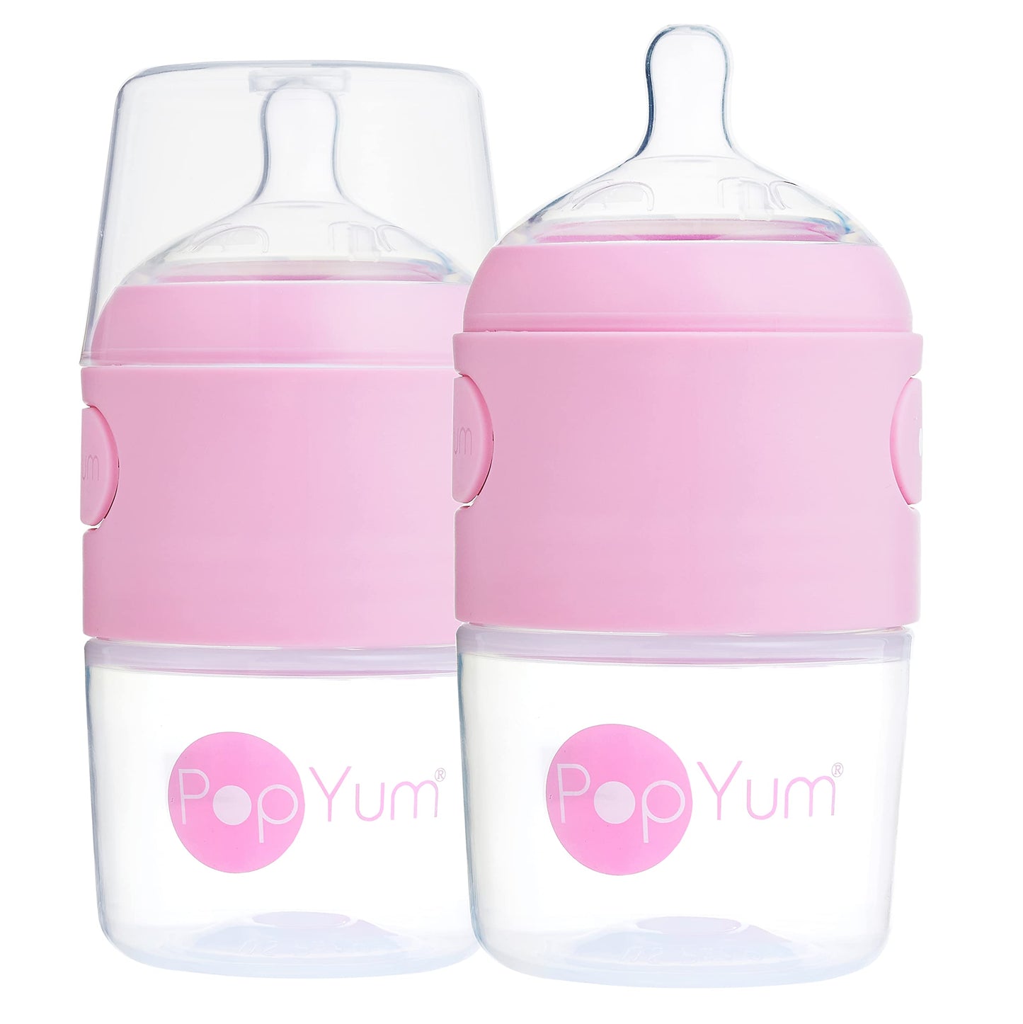 PopYum Orange Formula Making Baby Bottle Starter Set, 4-Pack