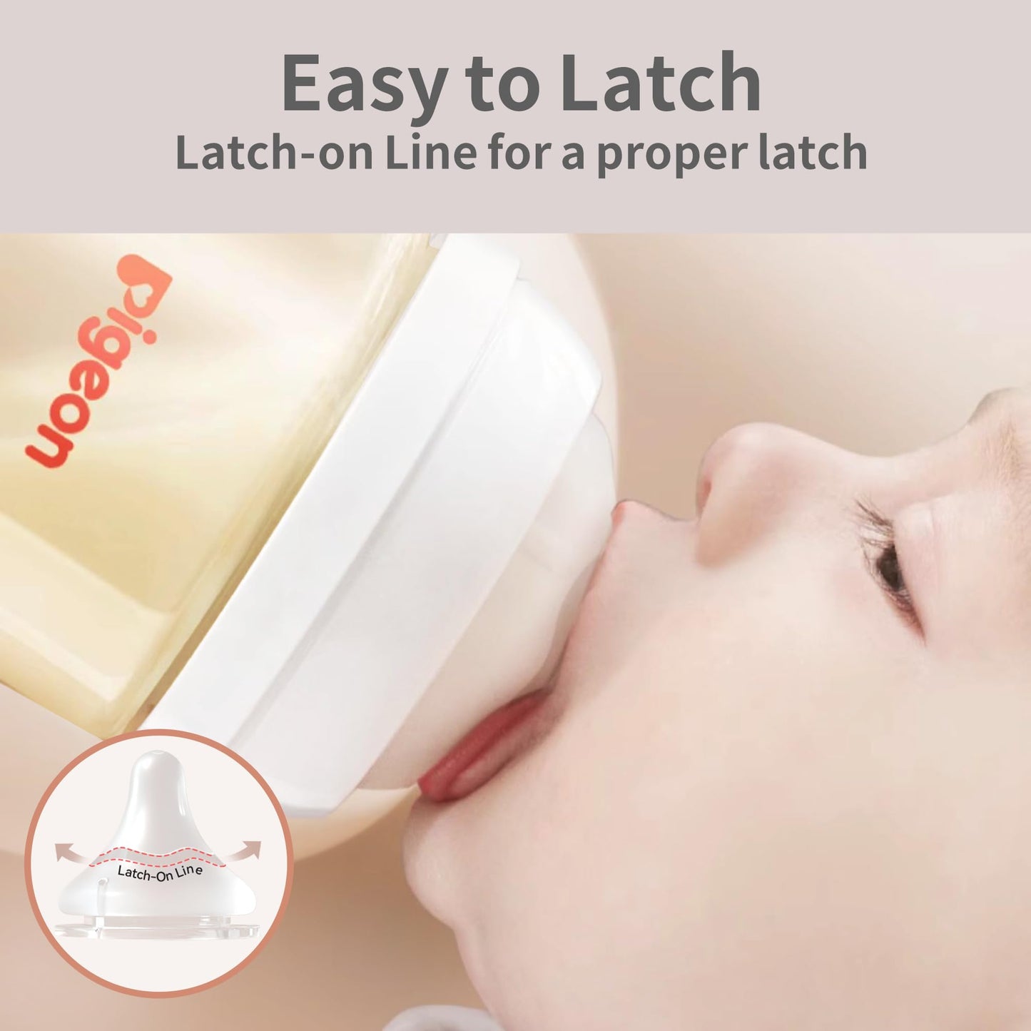 Pigeon PPSU Nursing Baby Bottle Wide Neck, Anti-Colic, Streamlined Body, Natural Feel