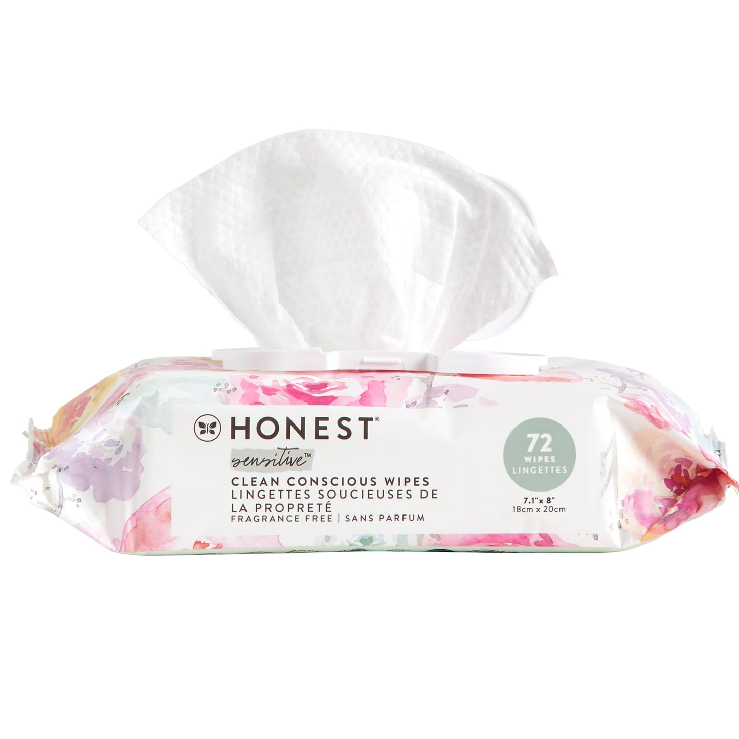The Honest Company Clean Conscious Multi-Use Wipes | Hypoallergenic + Unscented for Sensitive Skin | Over 99% Water, Compostable, Plant Based, Baby Wipes | Pattern Play, 720 Count