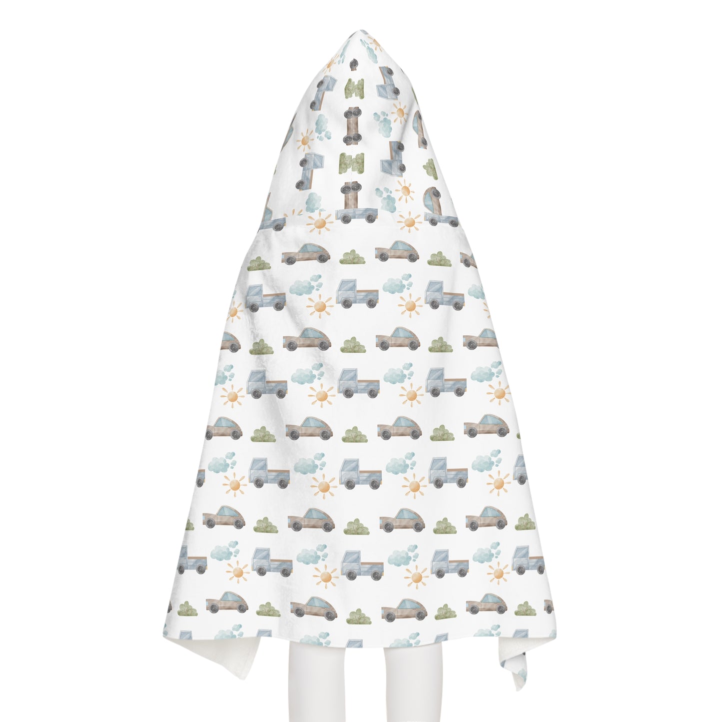 Child's Hooded Towel - Things That Go Design