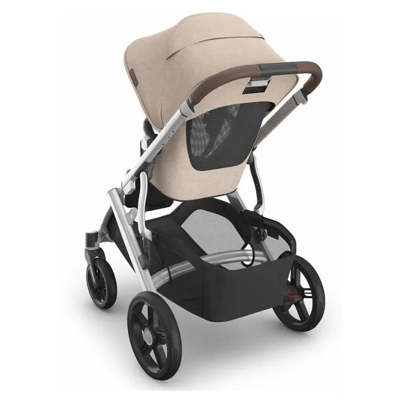 - Vista V3 Stroller, Declan (Oat Mélange/Silver Frame/Chestnut Leather)
