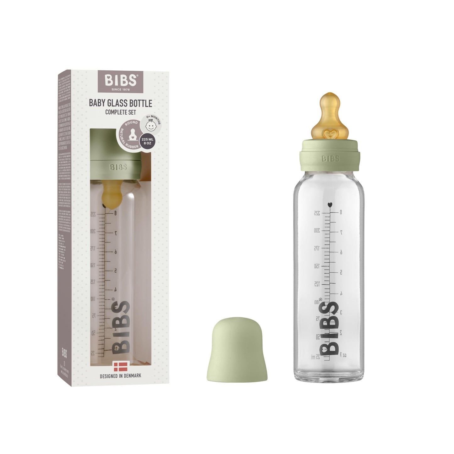 BIBS Glass Bottle 110ml | Made in Denmark