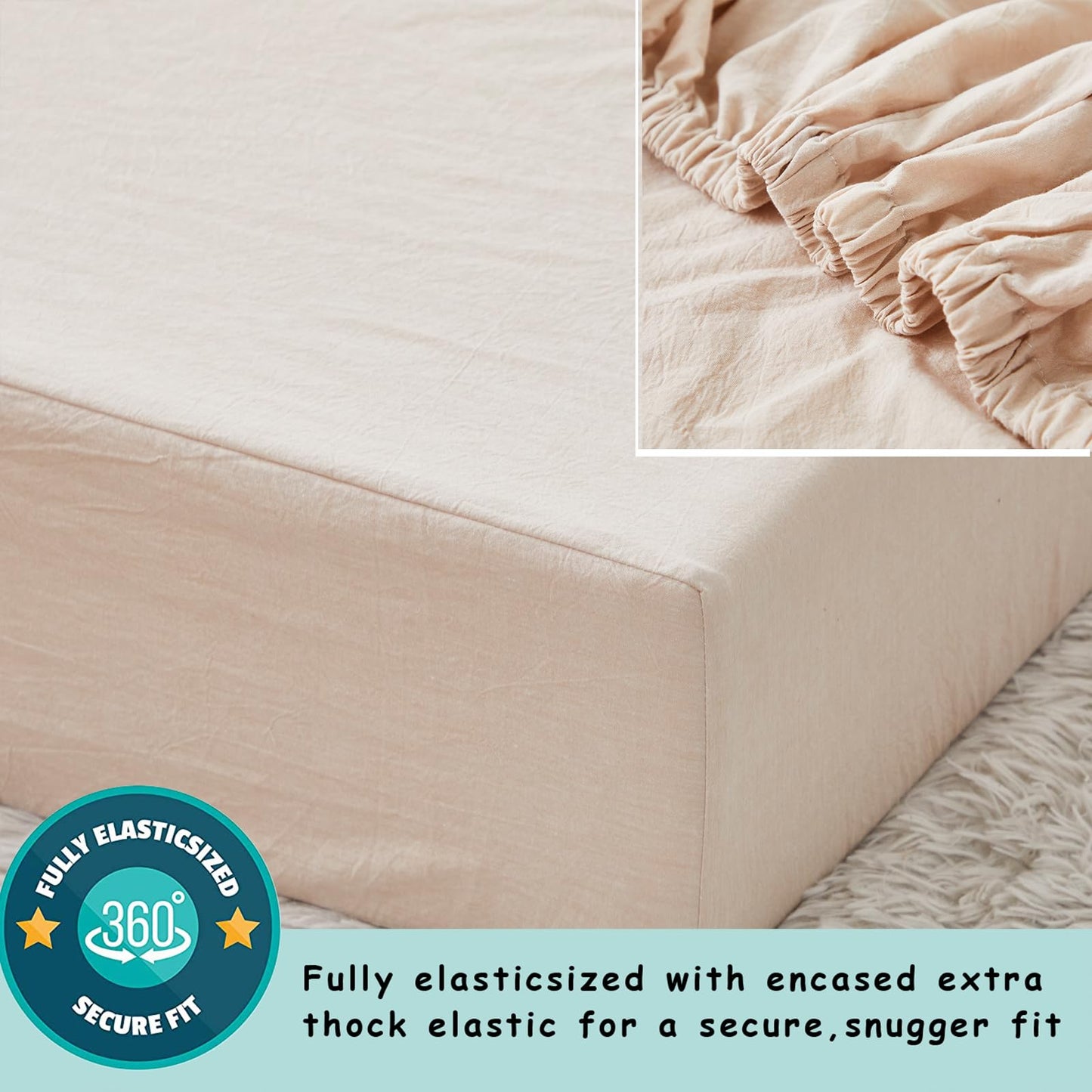 Brandream Gender Neutral Boho Bohemian Farmhouse Chic Baby Crib Bedding Set