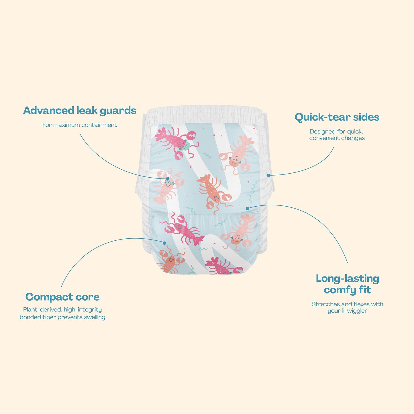 Hello Bello Premium Swim Diapers I Eco-Friendly Disposable Swim Dipes for Babies and Kids