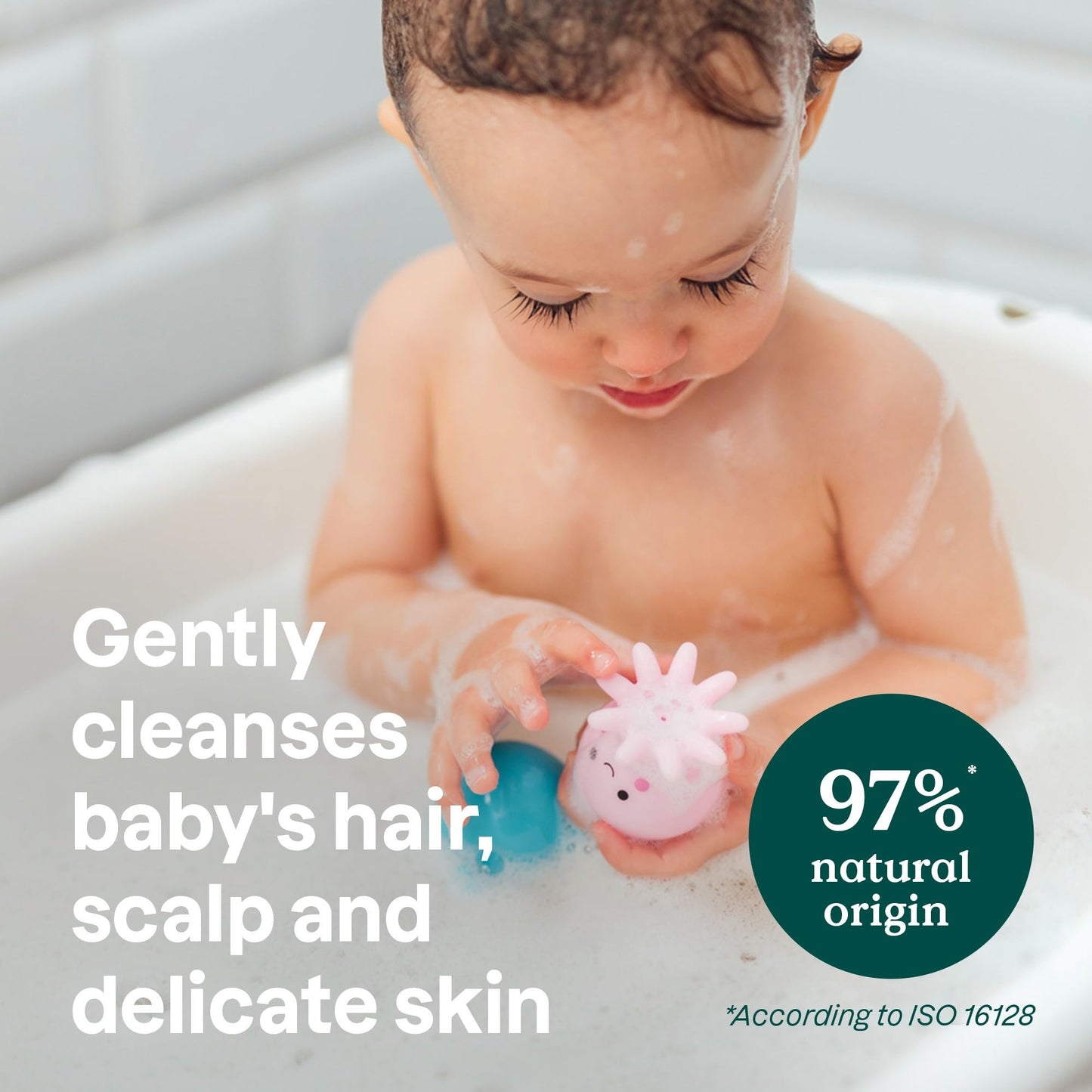 ATTITUDE 2-in-1 Shampoo and Body Wash for Baby, EWG Verified, 16 Fl Oz