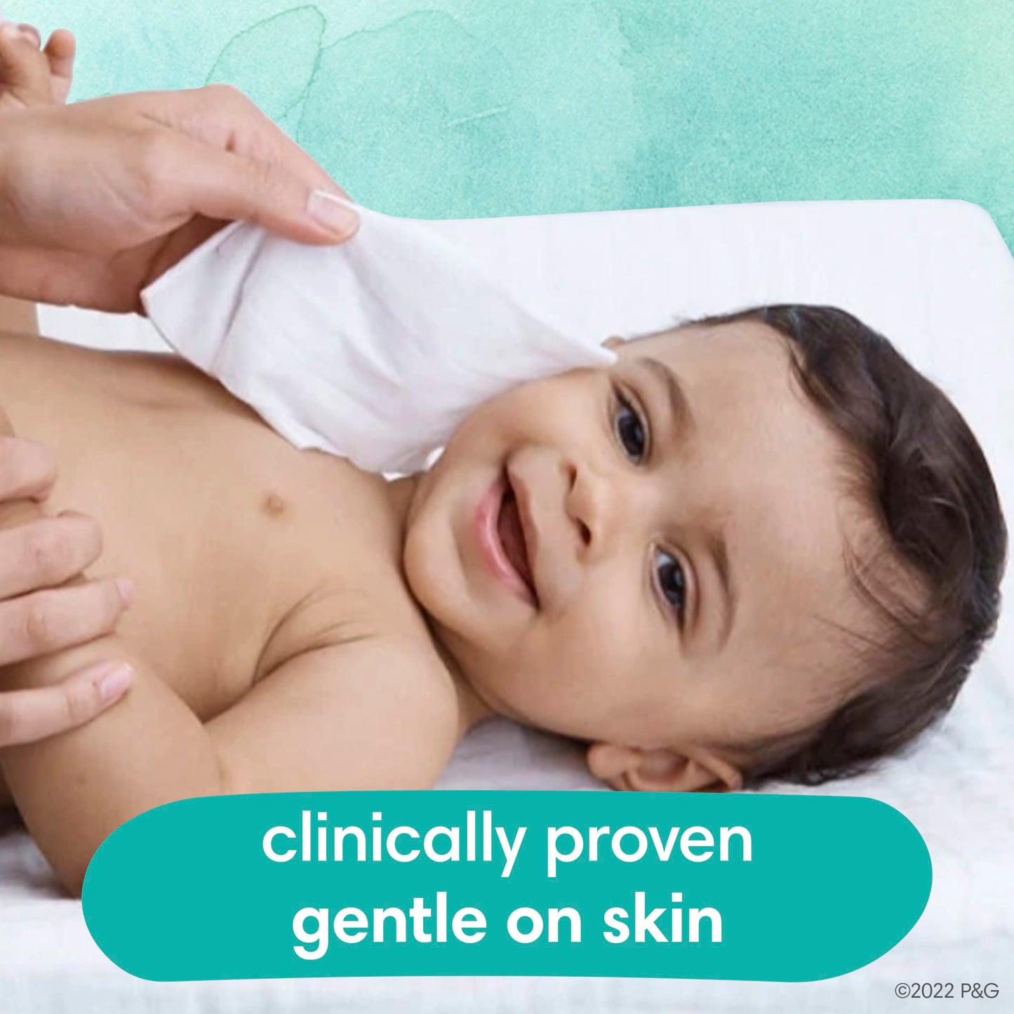 Pampers Baby Wipes Aqua Pure, 99% water-based wipes