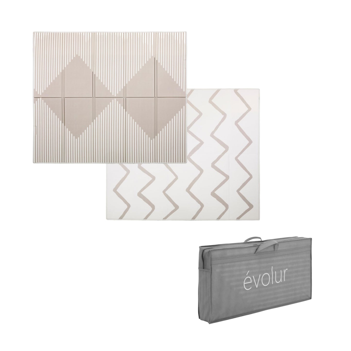 Evolur CozyCush Reversible Non-Toxic Baby Kids Playmat