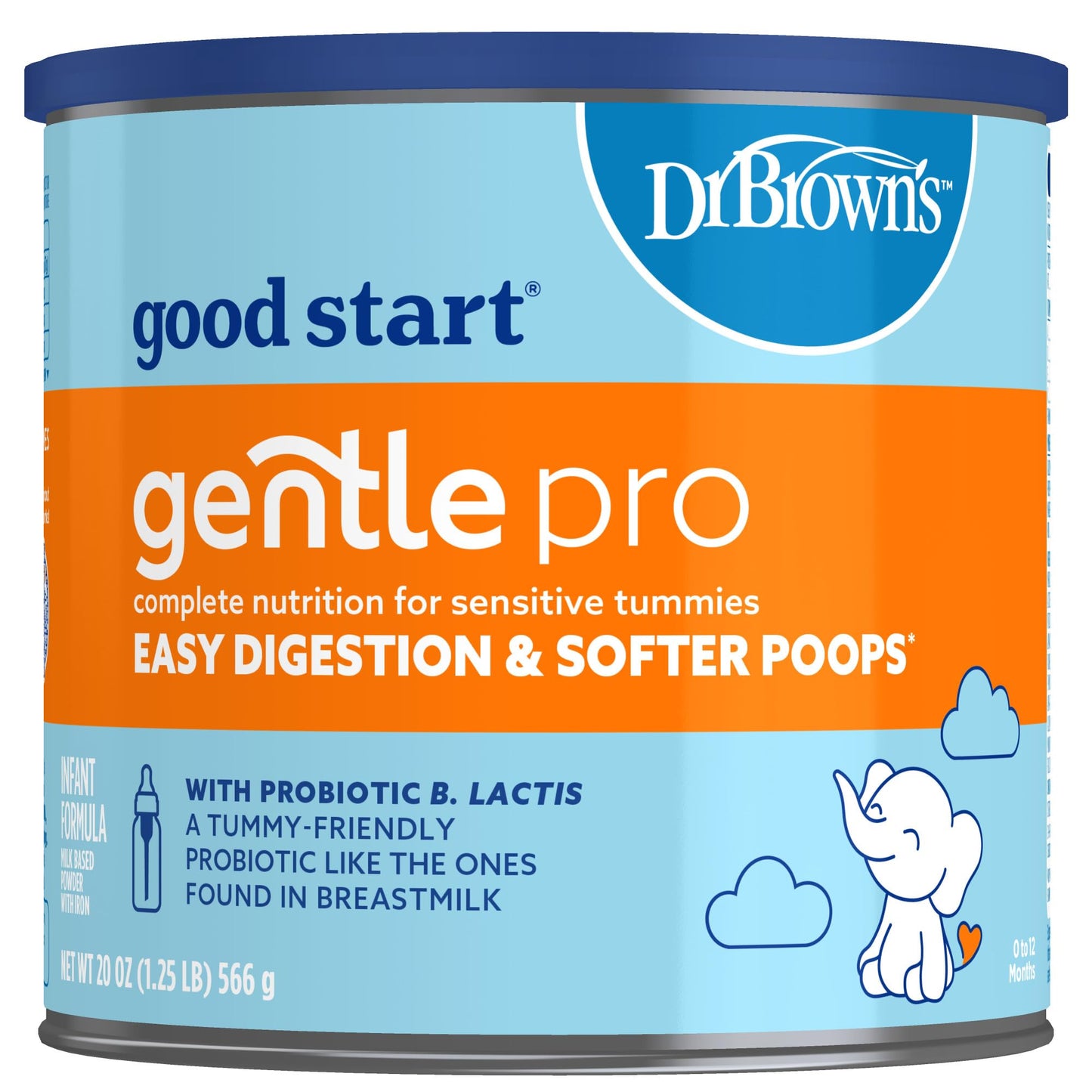 Good Start | Dr. Brown’s Gentle Pro, Infant Formula with Probiotics, DHA, Non-GMO, 32 OZ