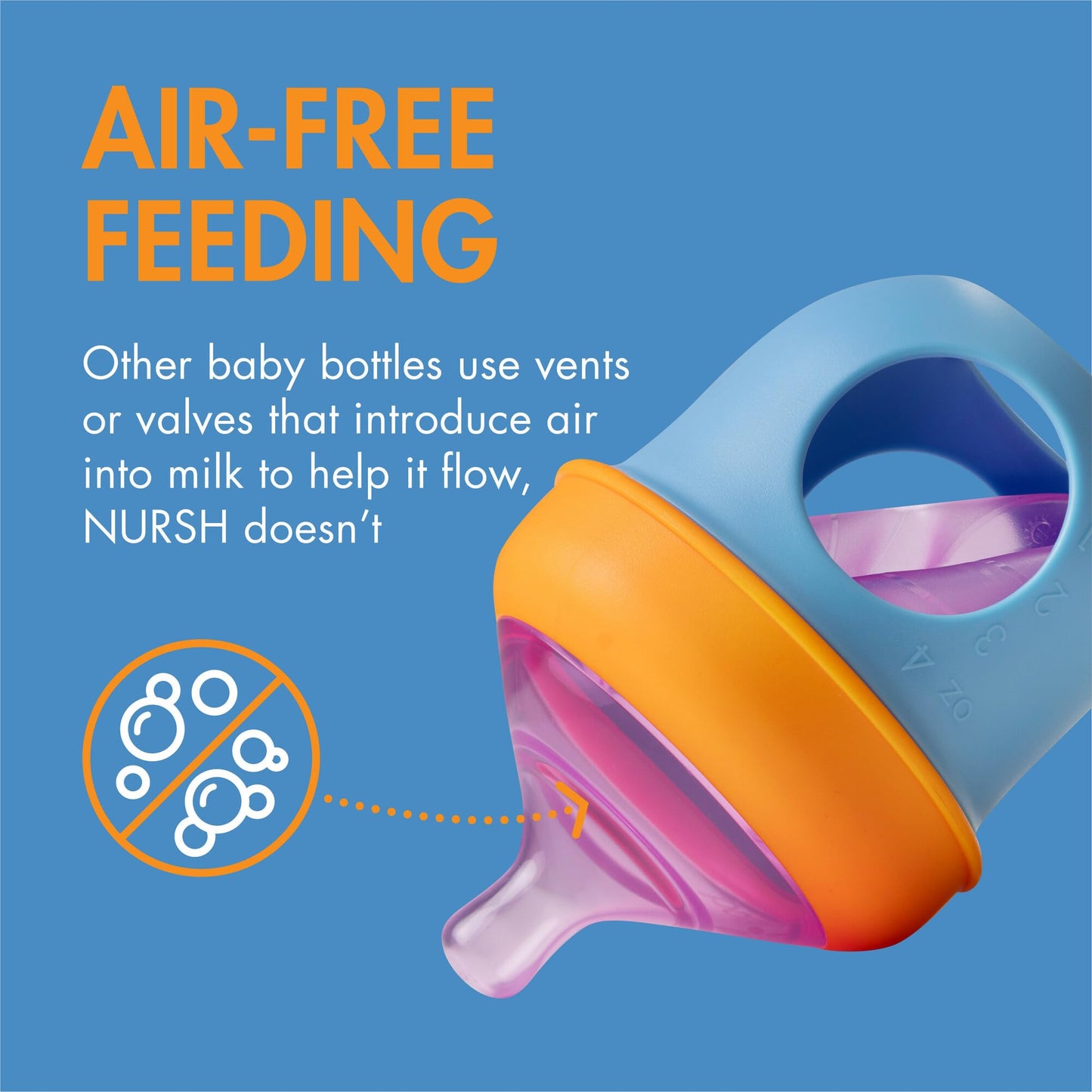 Boon Nursh Reusable Silicone Pouch Baby Bottles - Medium Flow Nipple - Silicone Baby Bottle Pouch and Nipple - Baby Feeding Essentials - Pink - 3-6 Months - 3 Count - 8 Ounce