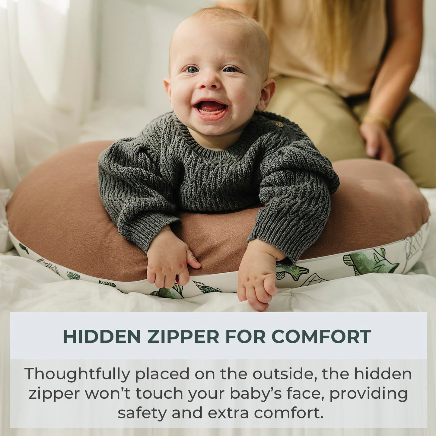 Pobibaby 1-Pack Premium Nursing Pillow Cover